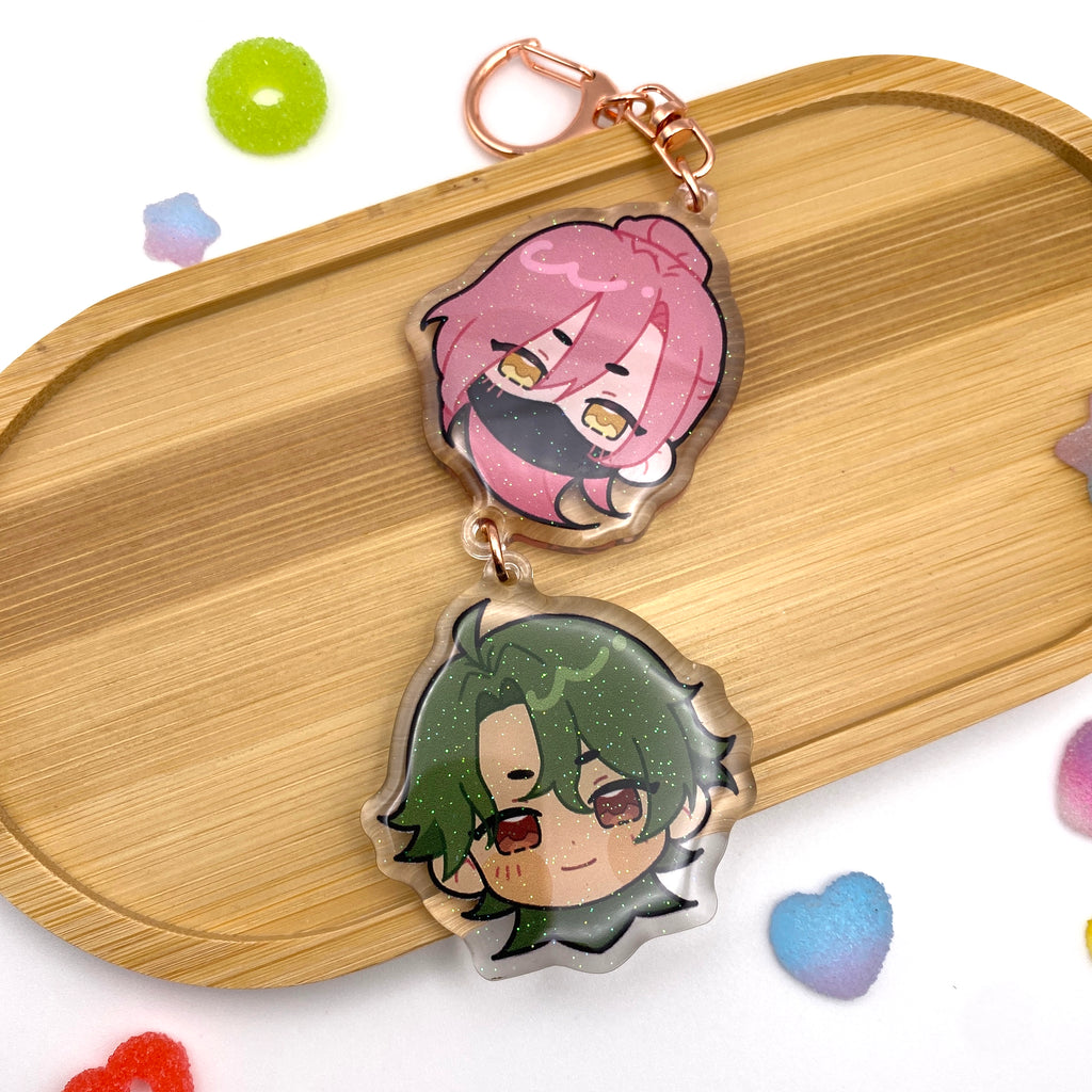 MatchaBlossom Keychain
