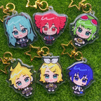 VOCALOID/SynthV Glitter Epoxy Keychains