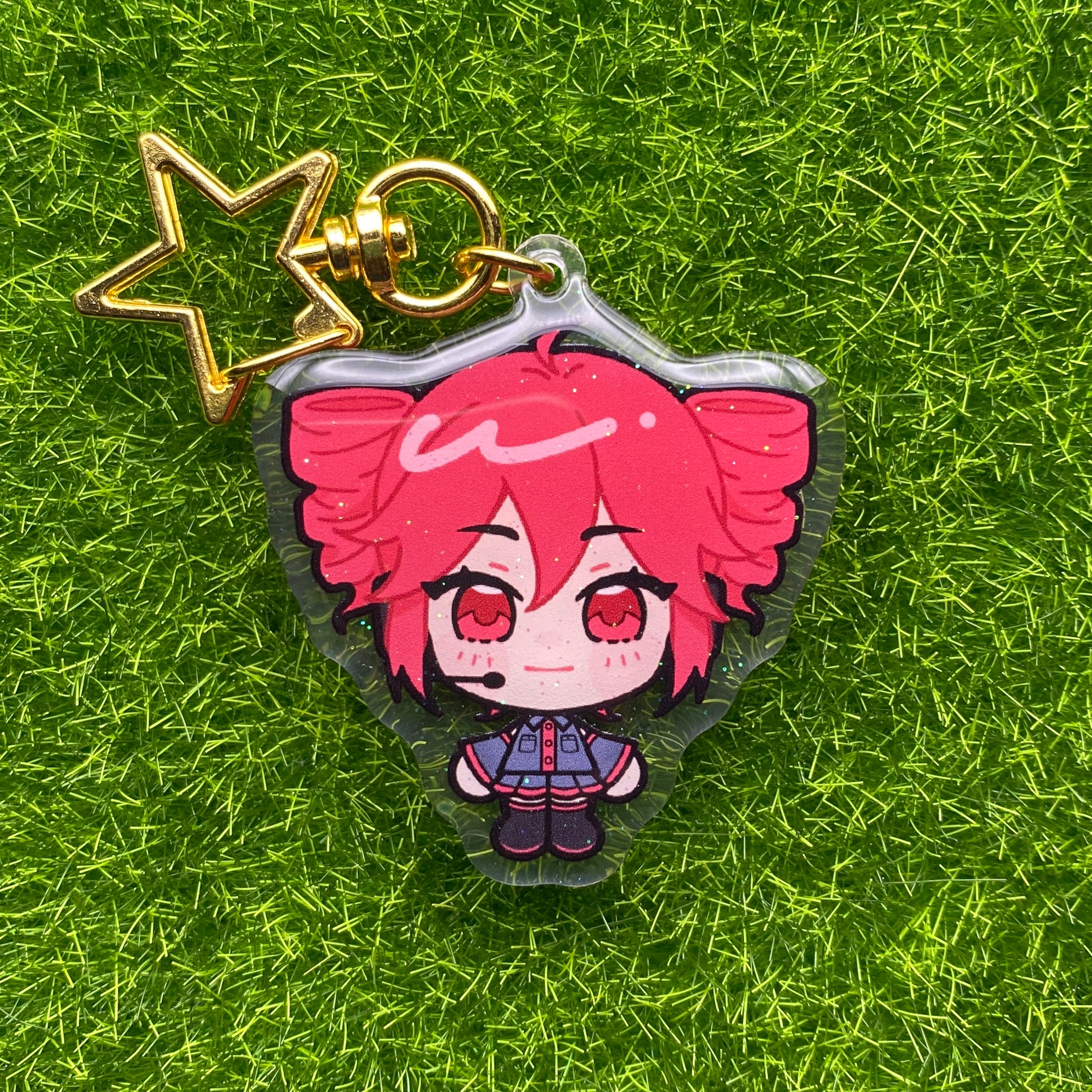 VOCALOID/SynthV Glitter Epoxy Keychains