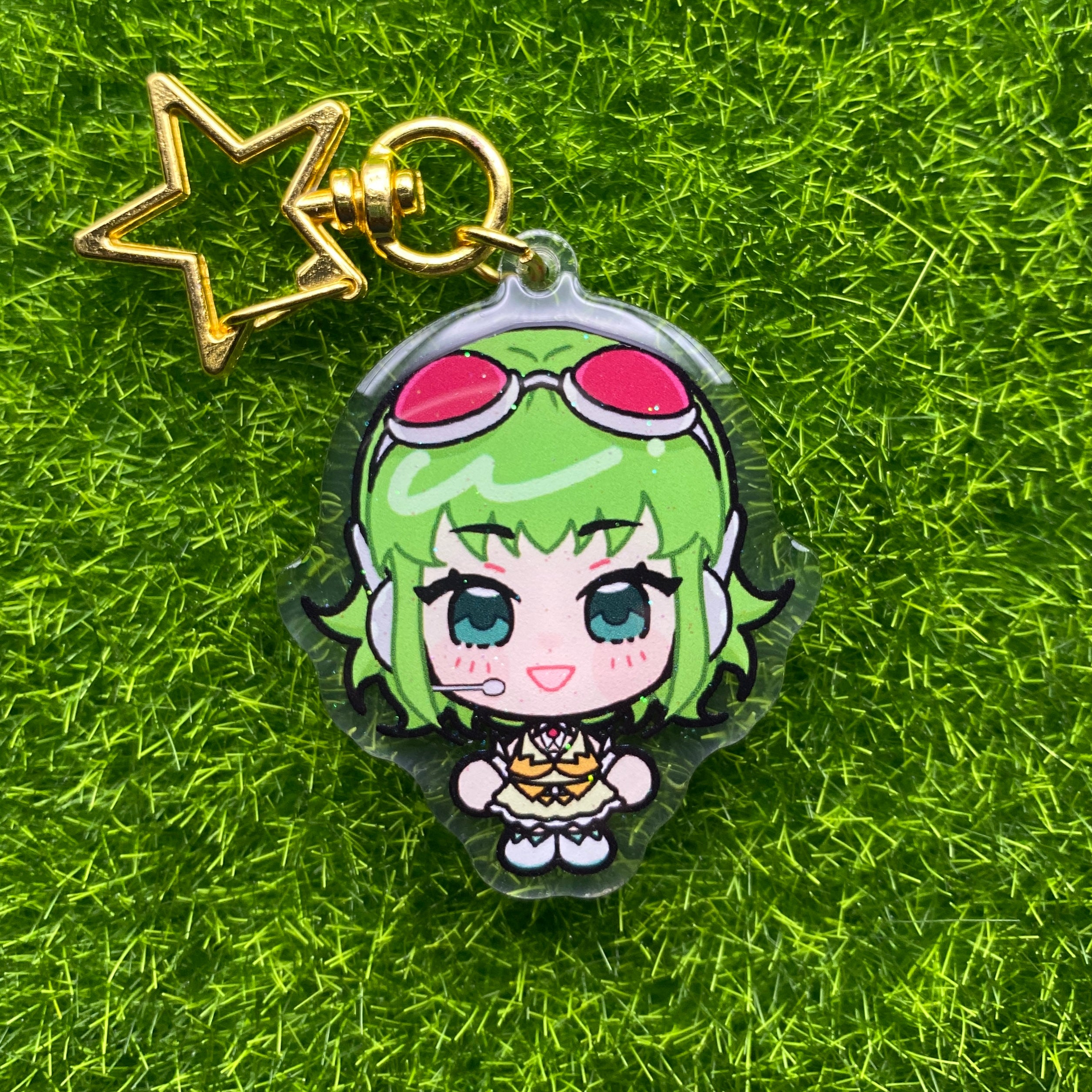 VOCALOID/SynthV Glitter Epoxy Keychains