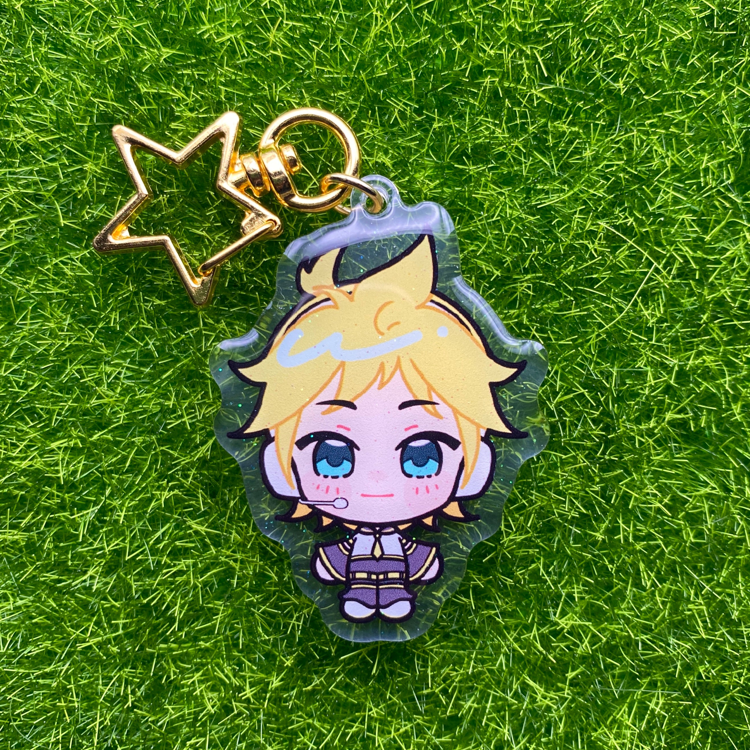 VOCALOID/SynthV Glitter Epoxy Keychains