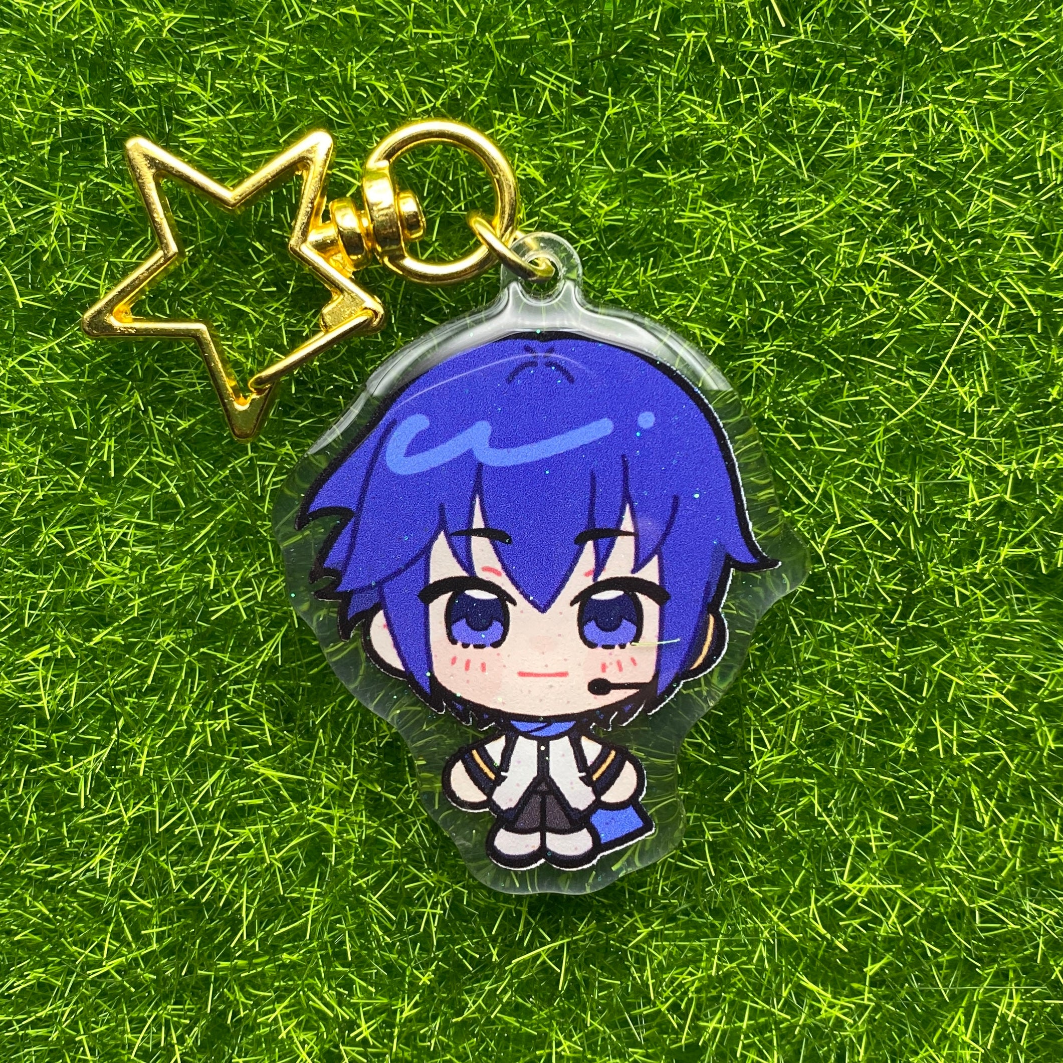 VOCALOID/SynthV Glitter Epoxy Keychains
