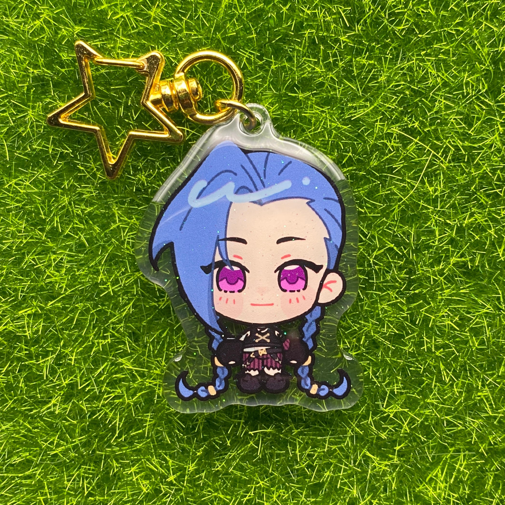 Arcane Glitter Epoxy Keychains