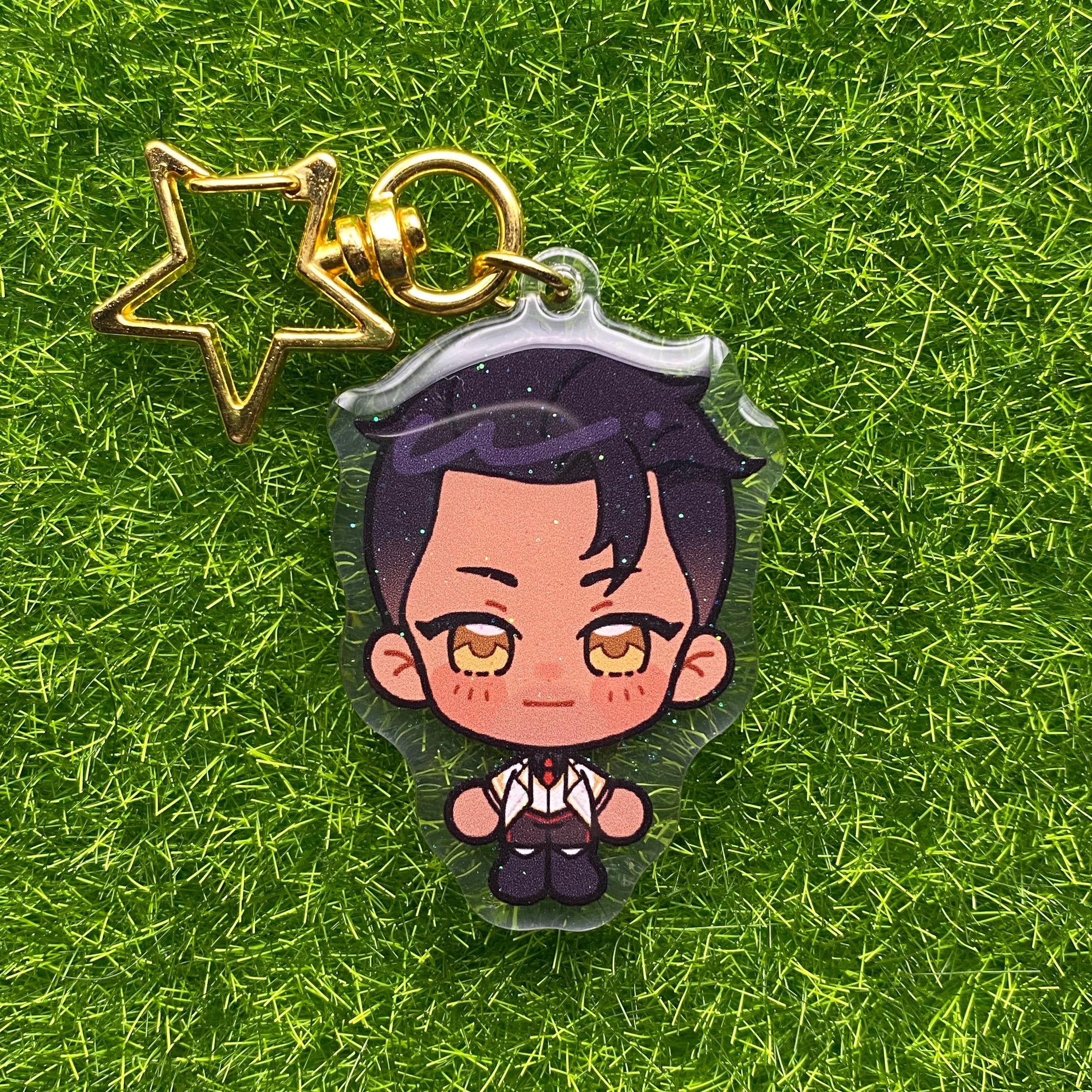 Arcane Glitter Epoxy Keychains