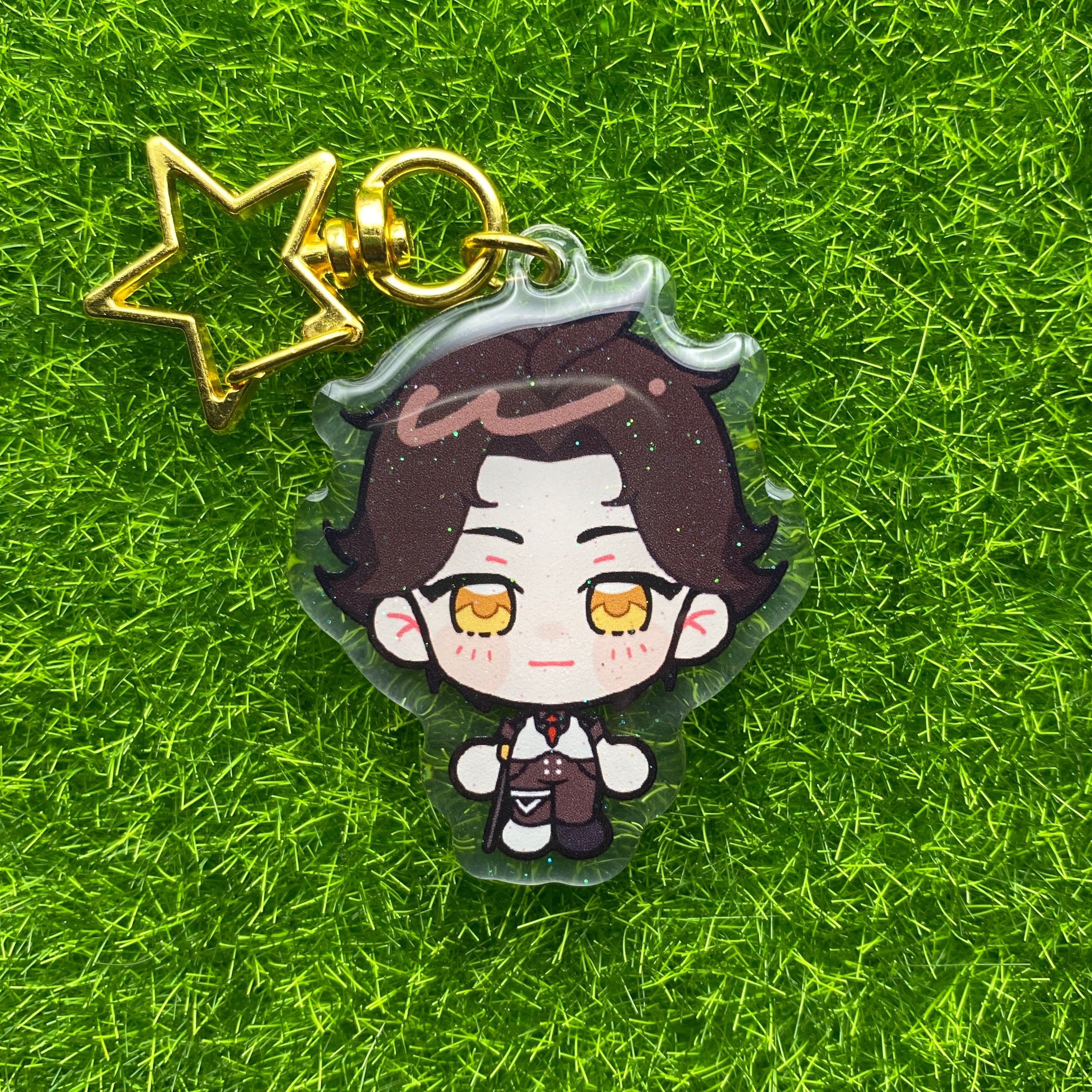 Arcane Glitter Epoxy Keychains