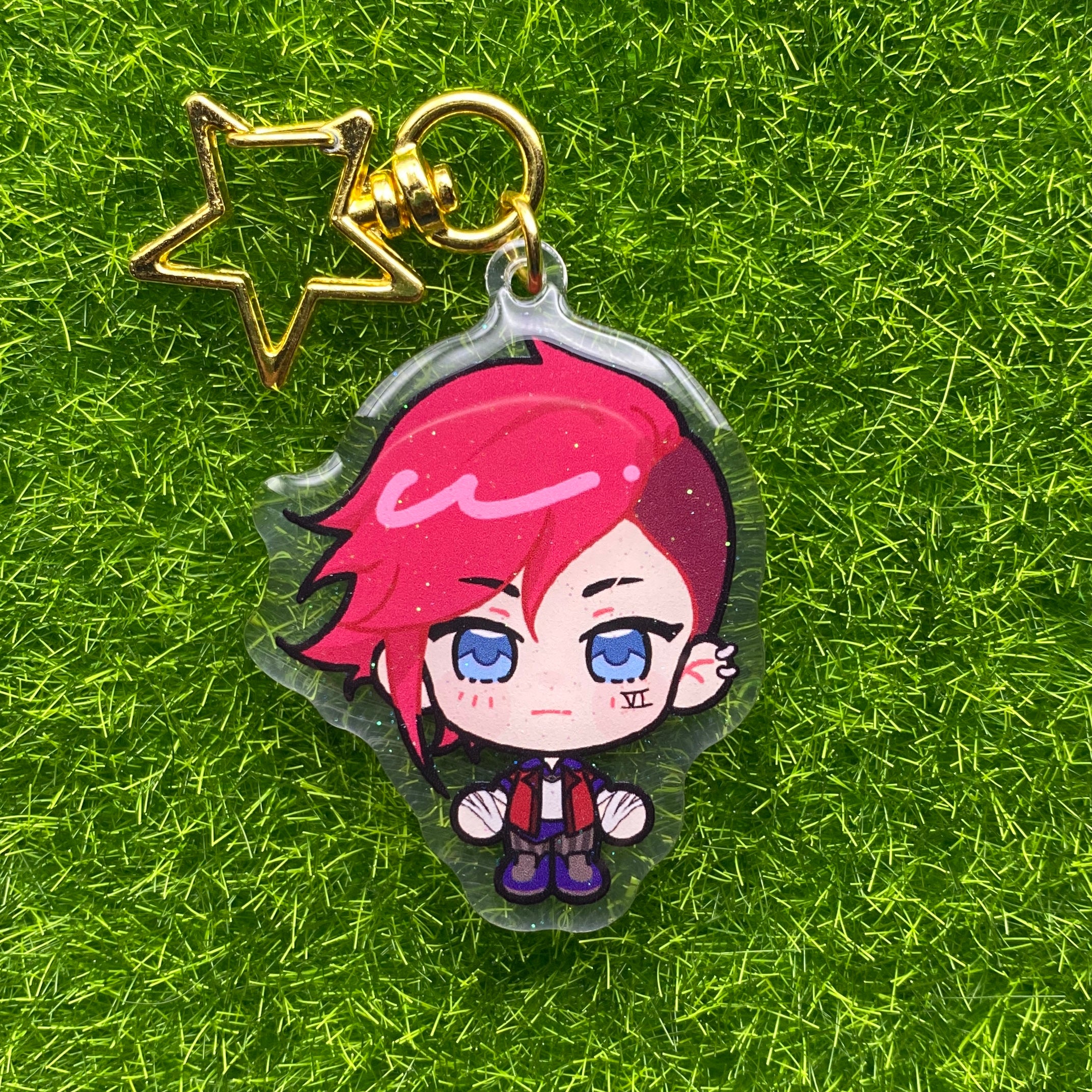 Arcane Glitter Epoxy Keychains