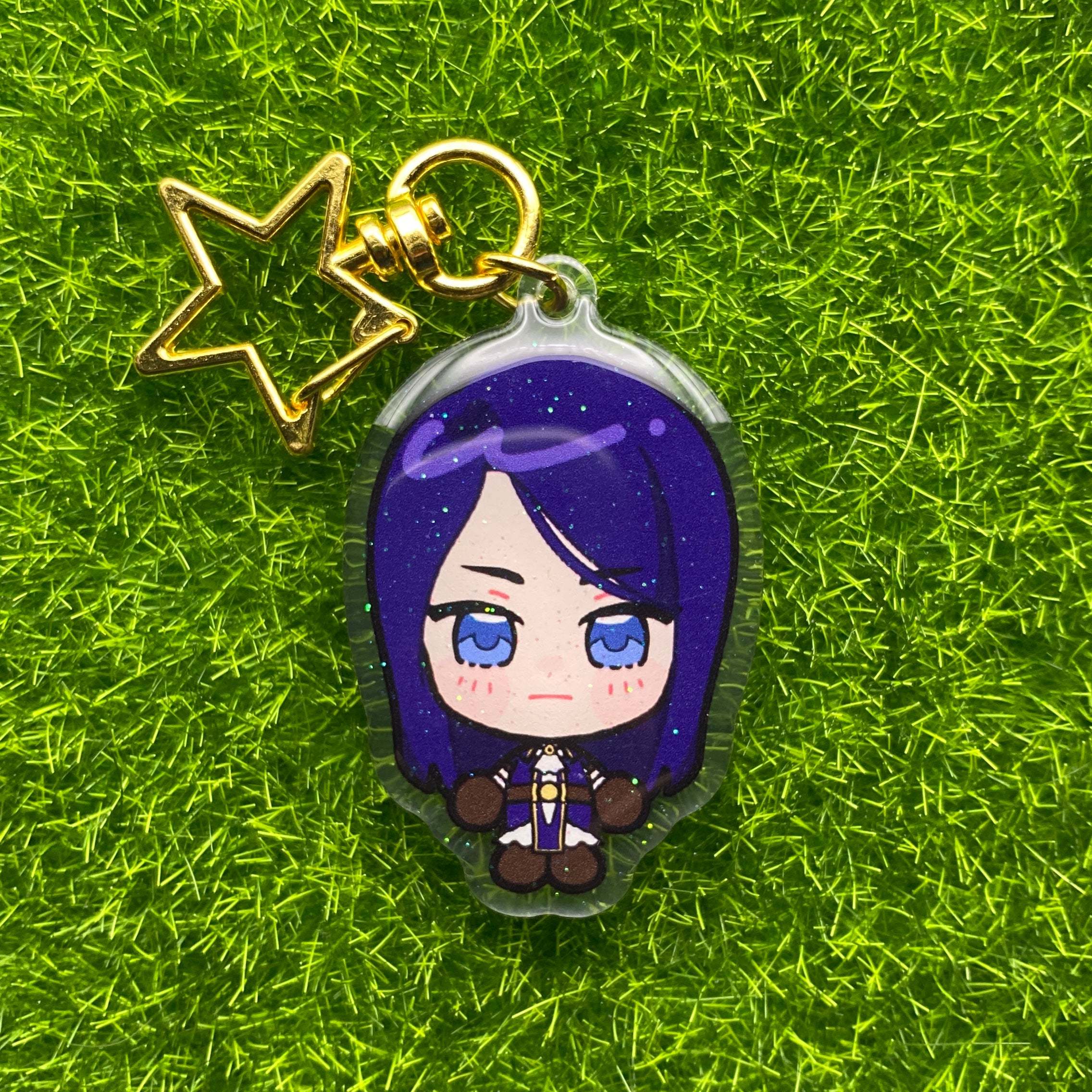 Arcane Glitter Epoxy Keychains
