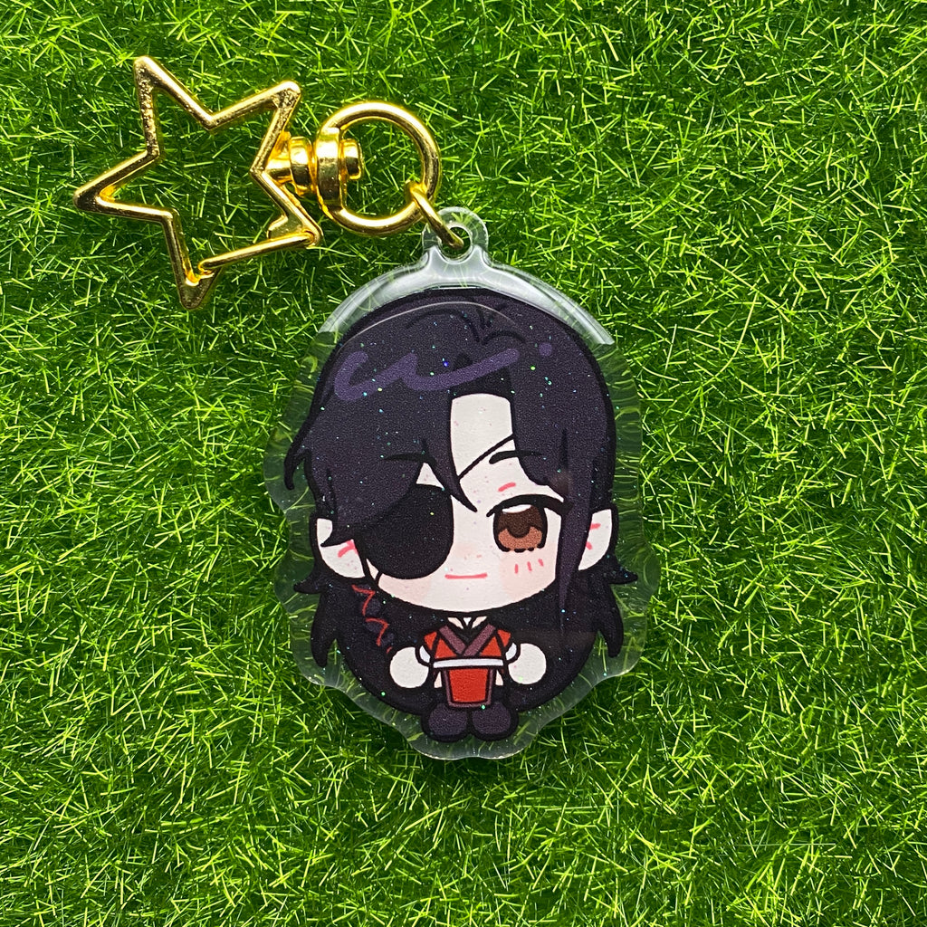 Danmei Glitter Epoxy Keychains