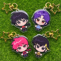 Ranma 1/2 Glitter Epoxy Keychains