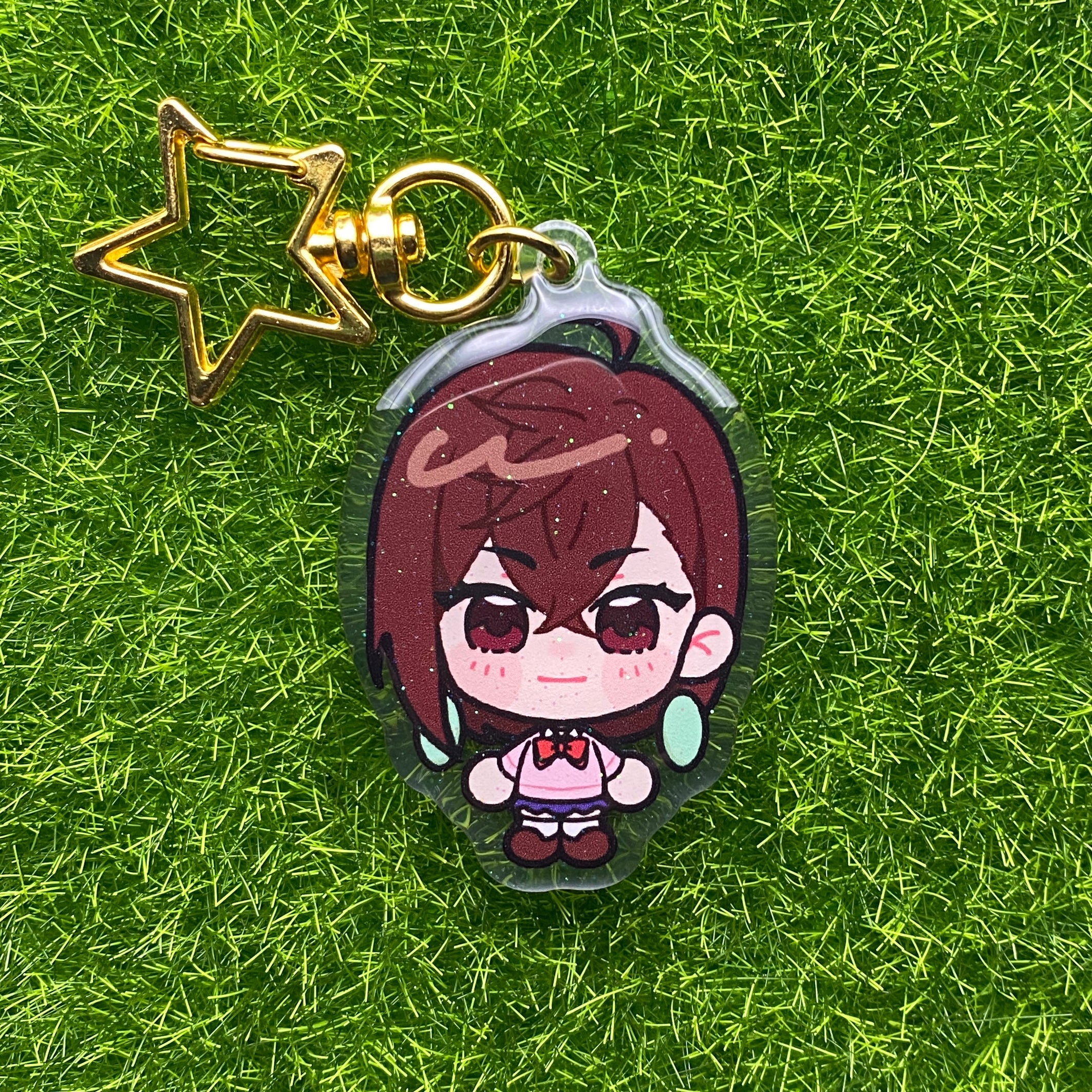 Supernatural Anime Glitter Epoxy Keychains