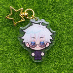 Sorcery Fight Glitter Epoxy Keychains