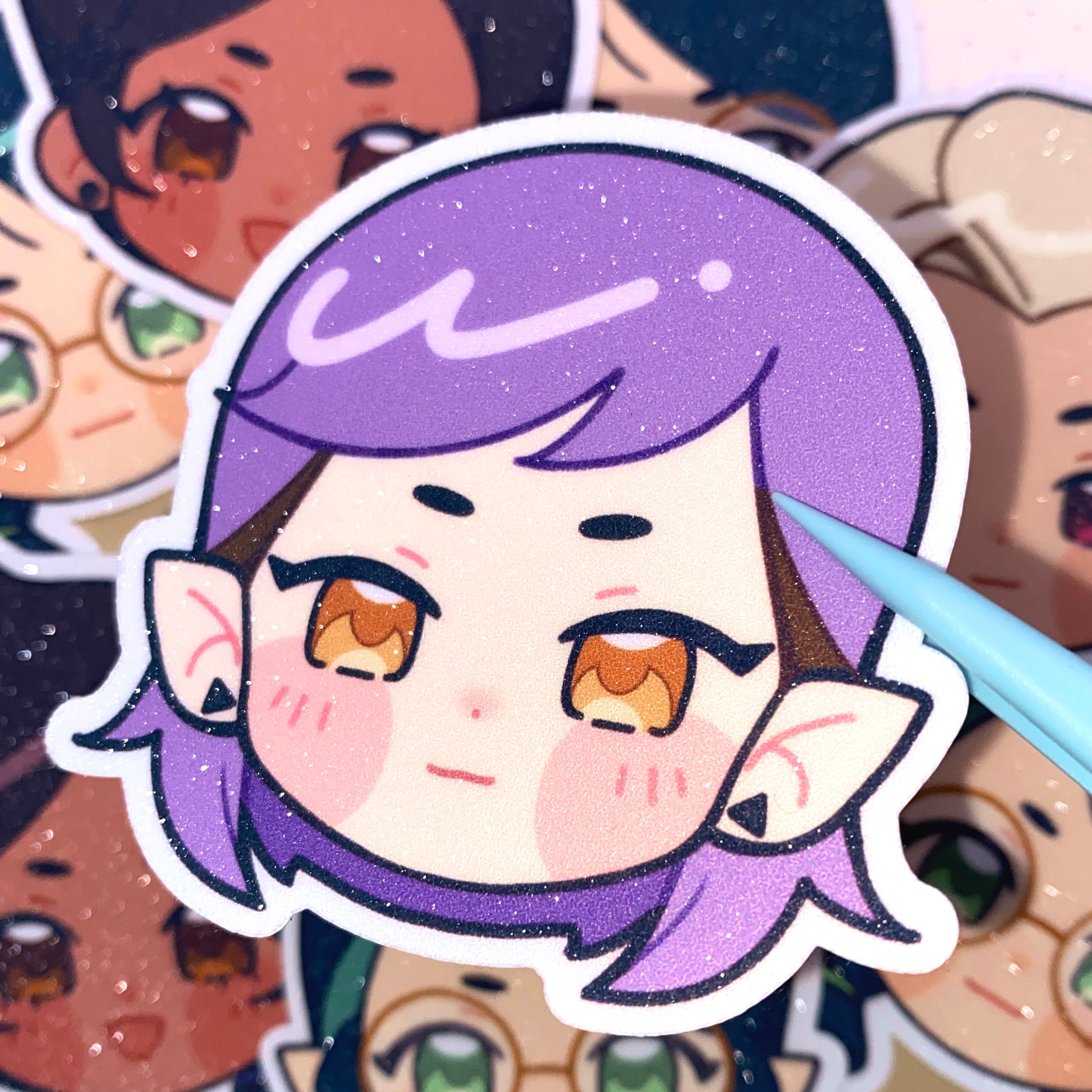 Amity Vinyl Glitter Sticker