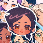 Luz Vinyl Glitter Sticker