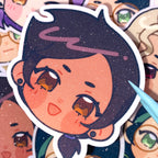 Luz Vinyl Glitter Sticker