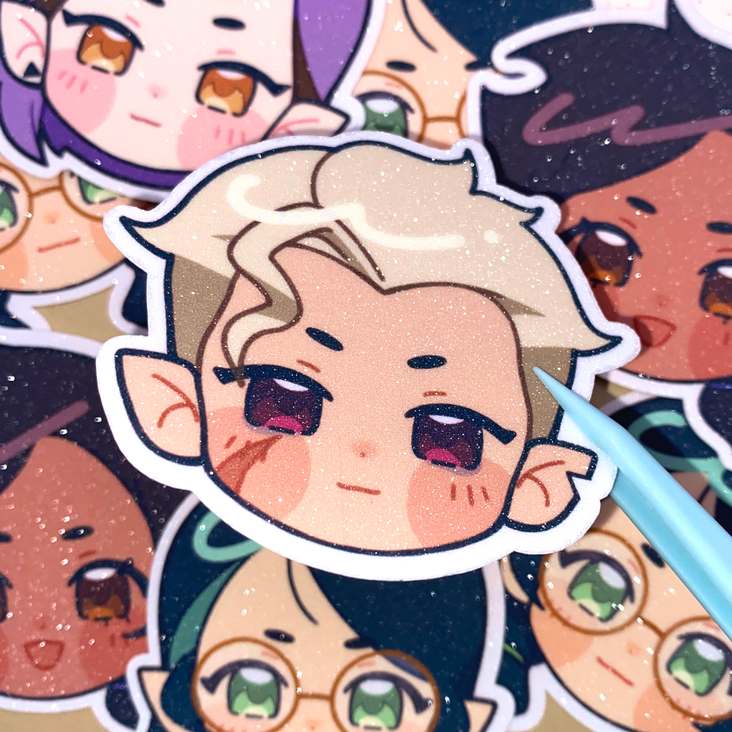 Hunter Vinyl Glitter Sticker