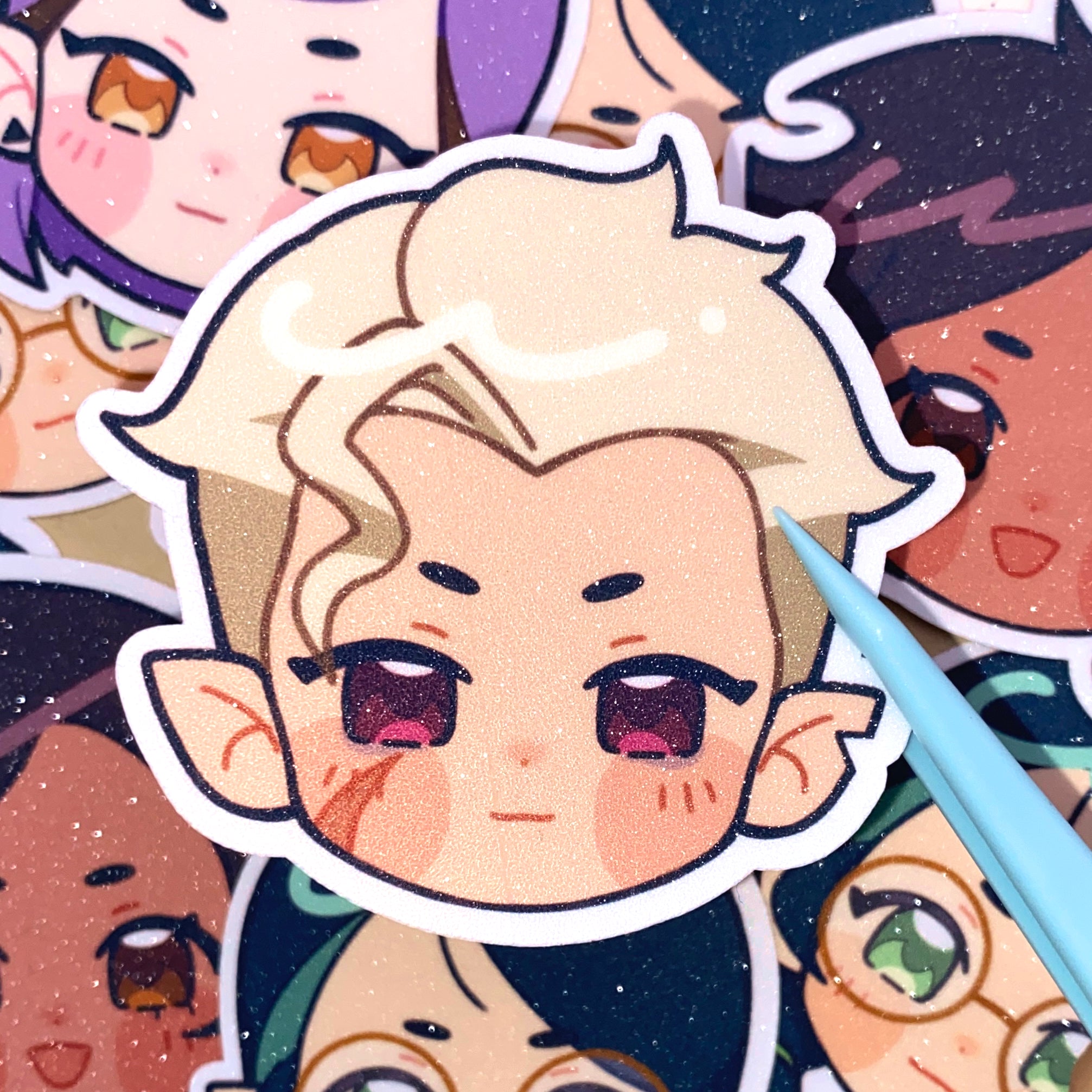 Hunter Vinyl Glitter Sticker