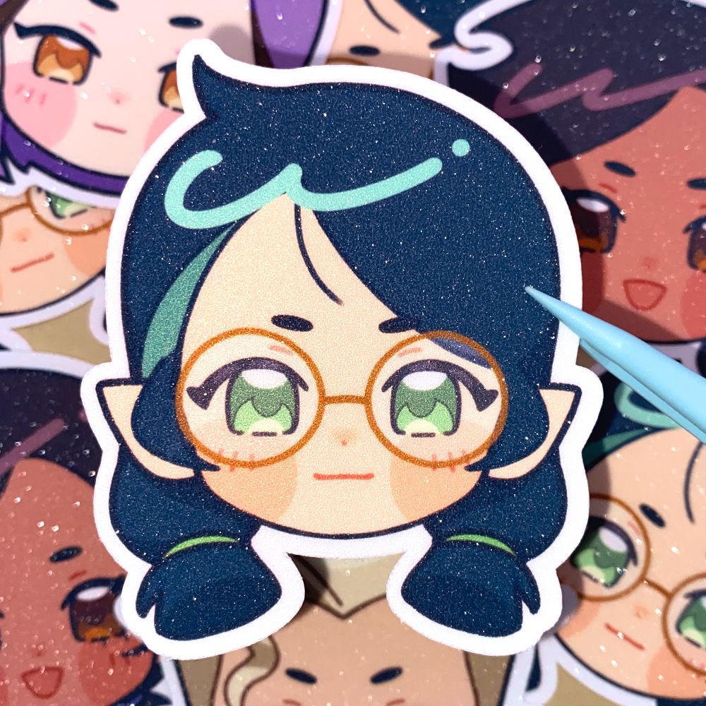 Willow Vinyl Glitter Sticker