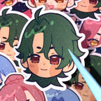 Joe Vinyl Glitter Sticker