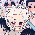Inumaki Vinyl Glitter Sticker