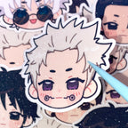 Inumaki Vinyl Glitter Sticker